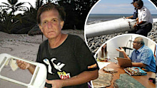 Independent MH370 searchers Blaine Gibson and Professor Charitha Pattiaratchi.