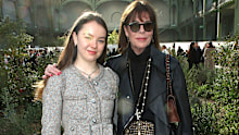 Princess Caroline of Hanover with her daughter Princess Alexandra of Hanover attend the Chanel Haute Couture Spring/Summer 2020 show at Paris Fashion Week on January 21, 2020.