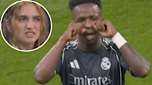 Vinicius Jr mocks Manchester City fans.