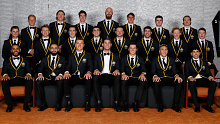 The class of 2022: This year's All-Australian team poses for a photo shortly after the selection