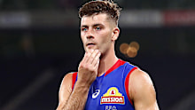 Josh Dunkley pictured during his time at the Western Bulldogs