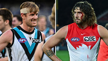 Tom Jonas (left) and Tom Hickey (right) announced their retirements ahead of their sides' finals pushes.