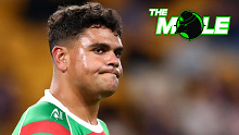 Latrell Mitchell's hit on Joey Manu appears set to cost him the Souths captaincy.