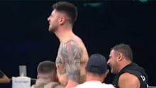 Michael Zerafa after defeating Issac Hardman.