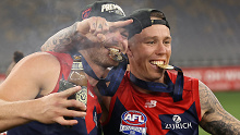 May gutted out the second half of the match despite being laboured and was able to celebrate his first AFL premiership