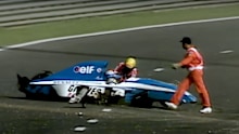 Ayrton Senna came to assistance of Erik Comas after a horror crash at the 1992 Belgian Grand Prix