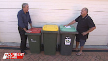 A Current Affair reporter Brady Halls and Geoff Oppert.
