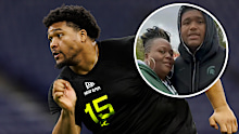 Derrick Harmon was drafted to the Pittsburgh Steelers only hours before the death of his mother, Tiffany Saine.