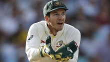 Tim Paine on day three of the fifth Ashes Test at The Oval.