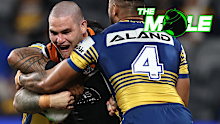 Wests Tigers prop Russell Packer.