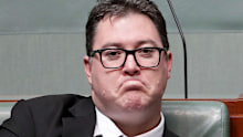 Nationals MP George Christensen during Question Time at Parliament House in Canberra.