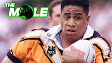 John Hopoate playing for the Tigers.