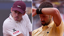 Alex De Minaur and Novak Djokovic suffered shock first round losses at the Italian Open.
