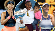 Naomi Osaka, Serena Williams and Caroline Wozniacki.