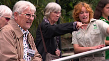 Warwick Doughty (left) retired last year to care for his wife Anne (centre) after she was diagnosed with dementia.