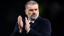 Ange Postecoglou, Manager of Tottenham Hotspur, applauds the fans following the team's victory during the Premier League match between Tottenham Hotspur and Newcastle United at Tottenham Hotspur Stadium on December 10, 2023 in London, England. (Photo by Justin Setterfield/Getty Images)