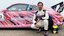Sweden's Prince Carl Philip has come second in a race during the Carrera Cup Scandinavia, driving for Porsche.