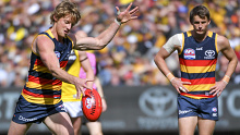 Adelaide star Rory Sloane (L) has been a critic of AFL hubs.