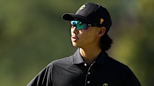 Lee spent three of the five sessions of his Presidents Cup debut on the bench.