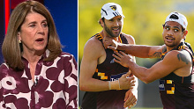 Caroline Wilson has torched the commentary of Jordan Lewis and another AFL great amid the Hawthorn racism saga.