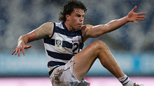  Oscar Brownless of the Cats in action during the VFL