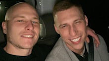 Aaron Mooy with brother Alex Mooy