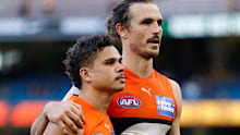 Greater Western Sydney speedster Bobby Hill, pictured above with former Giants co-captain Phil Davis, has requested a trade to Essendon.
