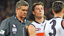 Leon Cameron and Toby Greene