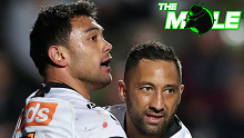 David Nofoaluma (left) and Benji Marshall.