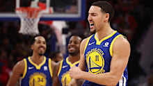 Klay Thompson #11 of the Golden State Warriors 