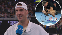 Thanasi Kokkinakis said he was heckled by 'junkies' at the Crown Casino following his epic 4am loss to Andy Murray at least year's Australian Open.