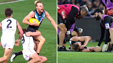 Jack Watts goes down in Port victory