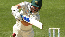 Travis Head bats during the Boxing Day Test against New Zealand.