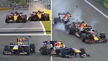 Australian F1 drivers who have crashed into their teammates. Mark Webber, Oscar Piastri, Daniel Riccairdo