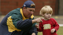 Shane Warne and son Jackson