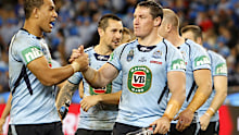 Josh Jackson (R) during the 2015 State of Origin series.