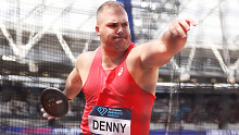 Matt Denny in action at this year's London Diamond League.