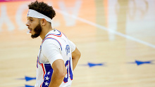 Philadelphia 76ers guard Seth Curry.