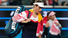 Konta slammed the tournament's organisers after she was bundled out by Muguruza