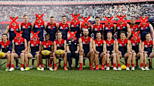 10 of Melbourne's 2021 premiership team, and coach Simon Goodwin, are no longer with the club.