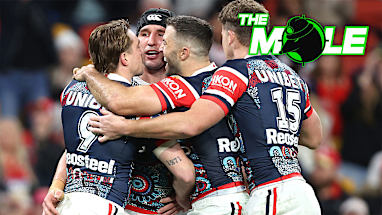 Roosters shine in thumping