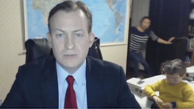 BBC guest's kids interrupt live interview