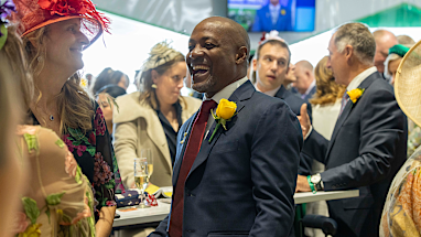 Cricket great Brian Lara attends Cup