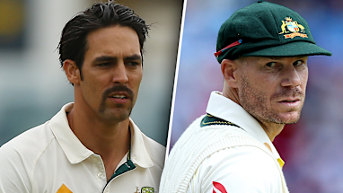 Mitchell Johnson vs David Warner