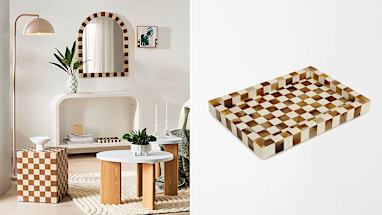 Check Decor Tray: $15