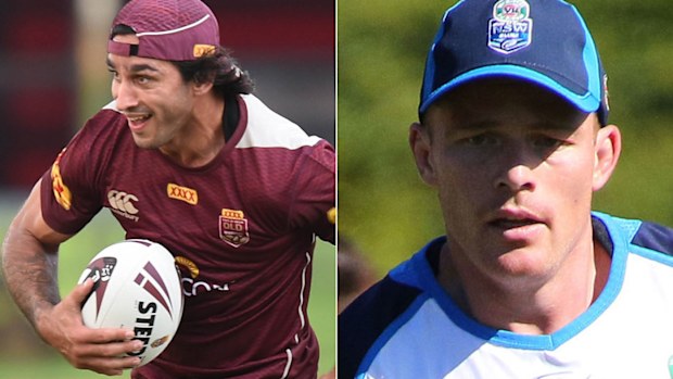 Johnathon Thurston and rival Beau Scott.