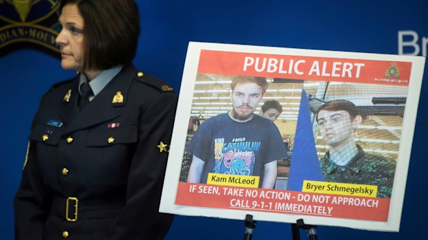 Security camera images recorded in Saskatchewan of suspected killers Kam McLeod and Bryer Schmegelsky have been released by Canadian police.