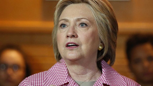 Hillary Clinton at an event in Oakland, California. (AAP)
