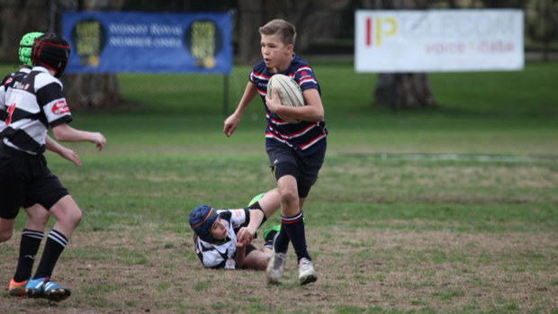 Grae Morris during his rugby days.