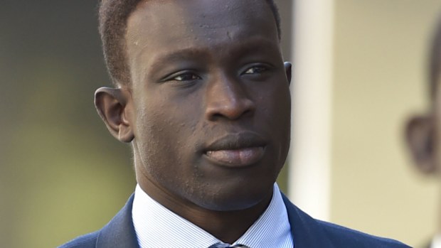 Majak Daw outside court.